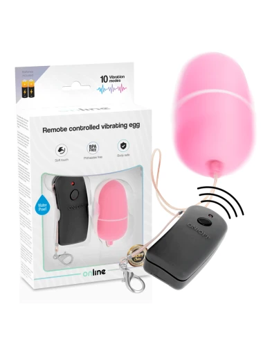 ONLINE - OVO VIBRANTE COM CONTROLE REMOTO ROSA