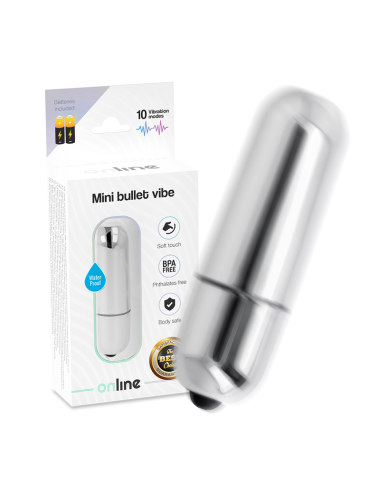 ONLINE - MINI BALA VIBRANTE PRATA