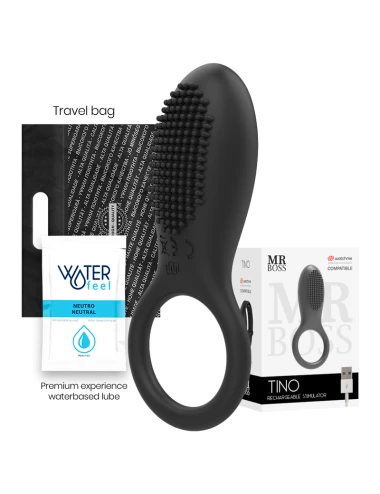 MR BOSS - ANEL ESTIMULADOR TINO COMPATÍVEL COM A TECNOLOGIA WATCHME WIRELESS