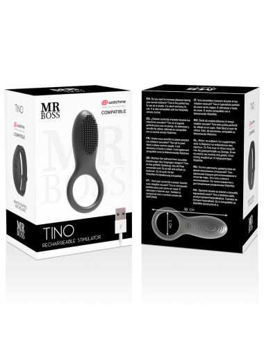 MR BOSS - ANEL ESTIMULADOR TINO COMPATÍVEL COM A TECNOLOGIA WATCHME WIRELESS