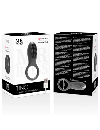 MR BOSS - ANEL ESTIMULADOR TINO COMPATÍVEL COM A TECNOLOGIA WATCHME WIRELESS
