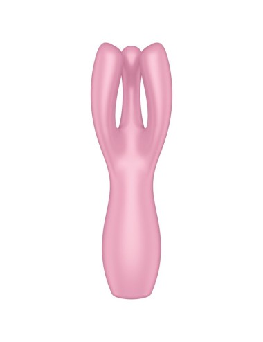 SATISFYER - VIBRADOR THREESOME 3 ROSA