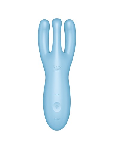 SATISFYER - APP VIBRADOR THREESOME 4 AZUL