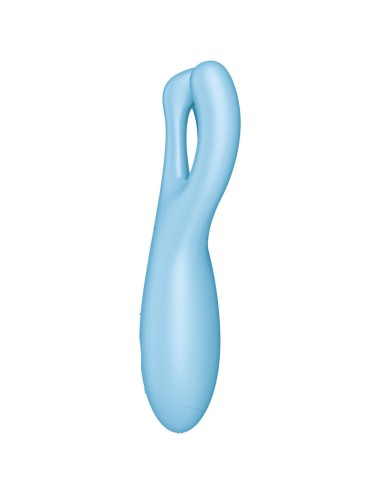 SATISFYER - APP VIBRADOR THREESOME 4 AZUL