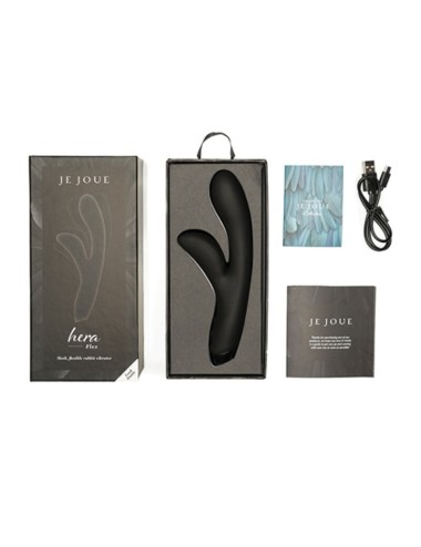 JE JOUE - VIBRADOR HERA FLEX COELHO - PRETO