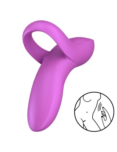 SATISFYER - VIBRADOR DE DEDO BOLD LOVER ROSA