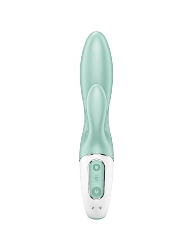 SATISFYER - AIR PUMP BUNNY 5+ APLICATIVO VIBRADOR DE COELHO INFLVEL VERDE