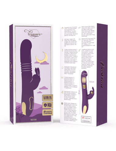TREASURE - BASTIAN COELHO PARA CIMA E PARA BAIXO, ROTADOR E VIBRADOR COMPATÍVEL COM A TECNOLOGIA WATCHME WIRELESS