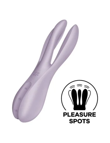 SATISFYER - VIBRADOR THREESOME 2 VIOLETA