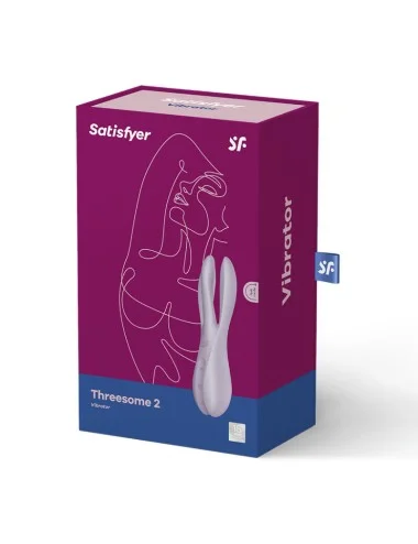 SATISFYER - VIBRADOR THREESOME 2 VIOLETA