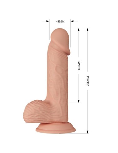 BAILE - LINDO ENCONTRO CATOBLEPAS DILDO REALÍSTICO FLEXÍVEL 20.6 CM NATURAL