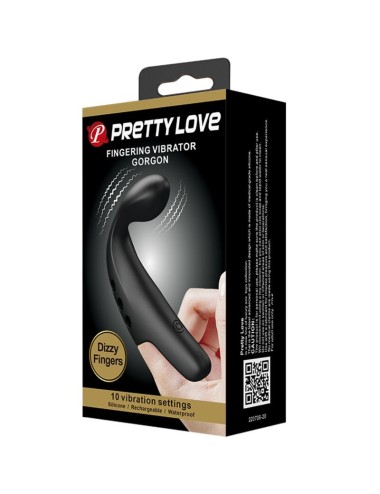 PRETTY LOVE - DEDAL VIBRADOR GORGONA PRETO