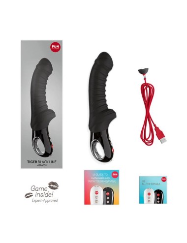 FUN FACTORY - VIBRADOR TIGER LINHA PRETA