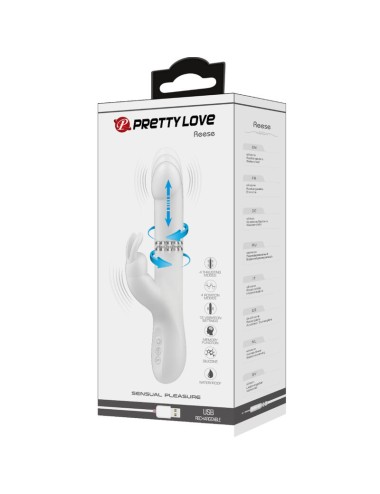 PRETTY LOVE - VIBRADOR REESE COM ROTAO DE PRATA