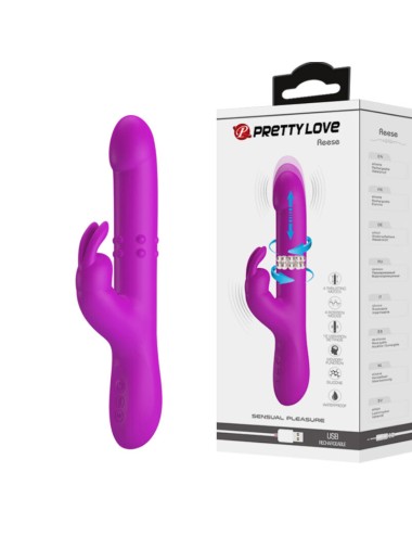 PRETTY LOVE - REESE ROTATING VIBRATOR ROXO