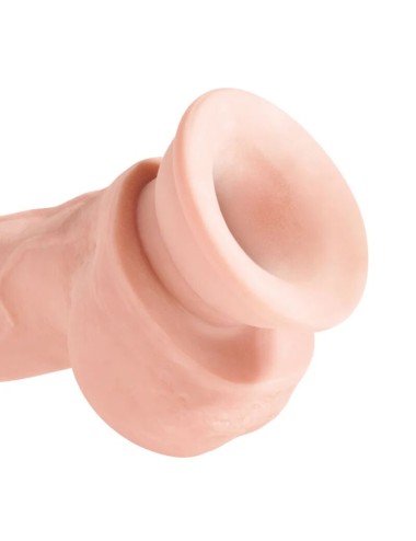 KING COCK - DILDO TRIPLA DENSIDADE 18.4 CM