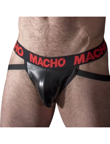MACHO - MX25RC JOCK VERMELHO COURO M