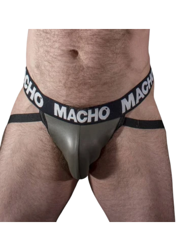 MACHO - MX27GR JOCK GREY BEIGE COURO XL