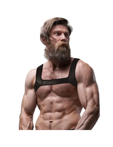 FETISH SUBMISSIVE ATTITUDE - ARNÊS DE PEITO NEOPRENE PARA HOMENS TAMANHO L