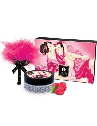 SHUNGA - KIT DE PÓ DE MASSAGEM COMESTÍVEL FRAMBOESA