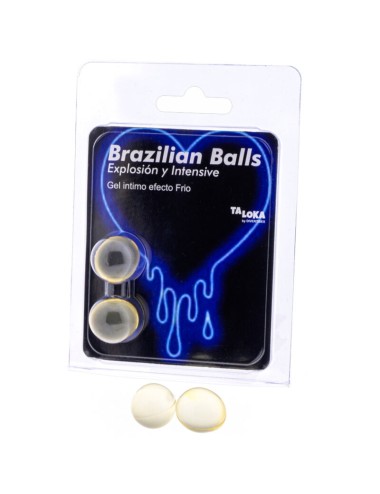 TALOKA - 2 BOLAS BRASILEIRAS GEL EMOCIONANTE EFEITO FRIO E VIBRAO