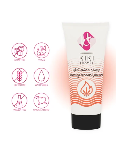 KIKÍ TRAVEL - CANNABIS LUBRIFICANTE DE EFEITO QUENTE 50 ML