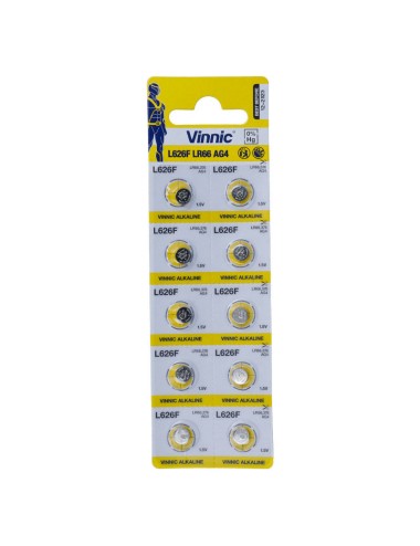 VINNIC - LR66 (AG4) 10 BATERIAS