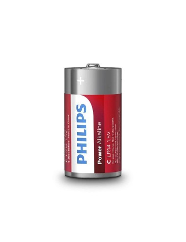 PHILIPS - POWER ALKALINE PILA C LR14 BLISTER * 2