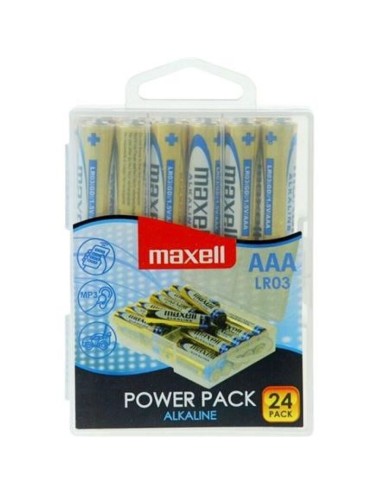 MAXELL - PACOTE DE PILHA ALCALINA AAA LR03 * 24 PILHAS