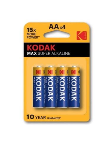 KODAK - BOLHA DE BATERIA ALCALINA MAX AA LR6 * 4