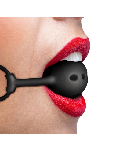 FETISH SUBMISSIVE BONDAGE - MORDAÇA DE BOLA DE SILICONE RESPIRÁVEL
