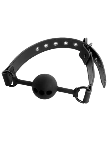 FETISH SUBMISSIVE BONDAGE - MORDAÇA DE BOLA DE SILICONE RESPIRÁVEL
