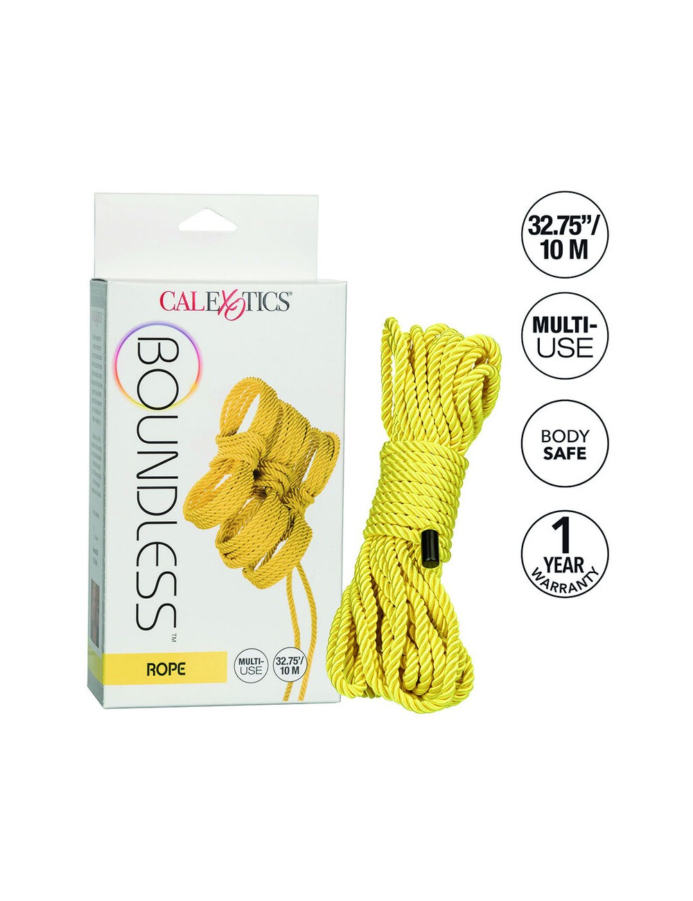 CALEXOTICS - BOUNDLESS CORDA 10M AMARELO CALEXOTICS - BOUNDLESS CORDA 10M AMARELO
