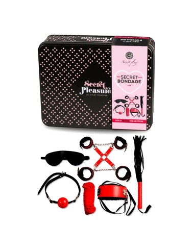 SECRETPLAY - BDSM SET 6 PCS RED COLLECTION
