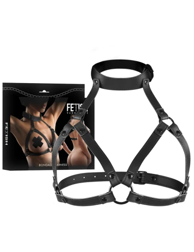 FETISH SUBMISSIVE BONDAGE - ARNÊS DE PEITO AJUSTÁVEL