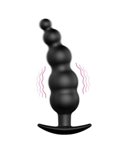 PRETTY LOVE - PLUG ANAL ESTIMULAO EXTRA DE SILICONE E 12 MODOS DE VIBRAO PRETO