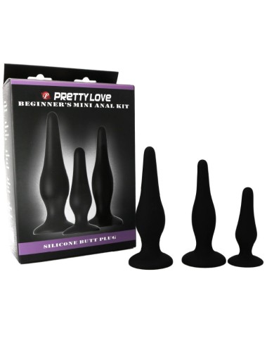 PRETTY LOVE - KIT DE INICIAO DE SILICONE PARA PLUGS ANAIS