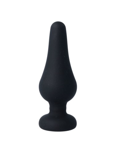 INTENSE - PLUG ANAL PIPO L SILICONE PRETO 13 CM