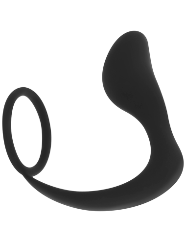 OHMAMA - PLUG ANAL DE SILICONE COM ANEL 10,5 CM