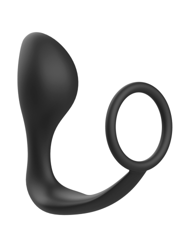 ADDICTED TOYS - PLUG ANAL COM ANEL DE SILICONE PRETO