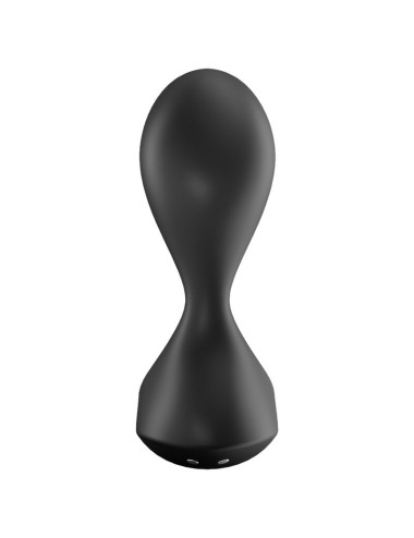 SATISFYER - APLICATIVO DE PLUGUE VIBRATÓRIO SWEET SEAL PRETO