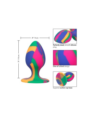 CALEXOTICS - CHEEKY MÉDIO TIE-DYE PLUG ANAL