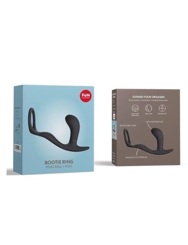 FUN FACTORY - BOOTIE RING LOVERING COM BUTT PLUG SLATE