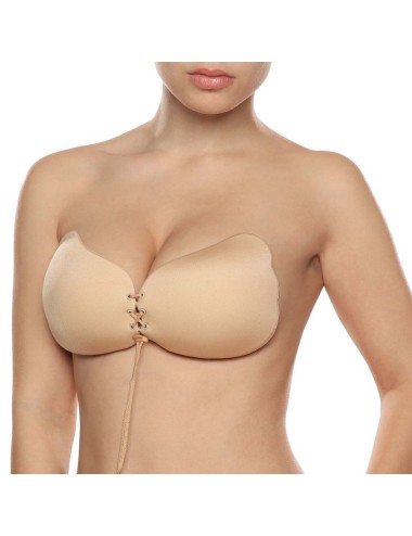 BYE-BRA - LACE-IT APRIMORAMENTO PUSH-UP BEIGE COPO D