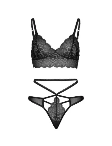 LEG AVENUE - CONJUNTO 2 PEAS CONJUNTO STRAPPY CUT G STRING M/L