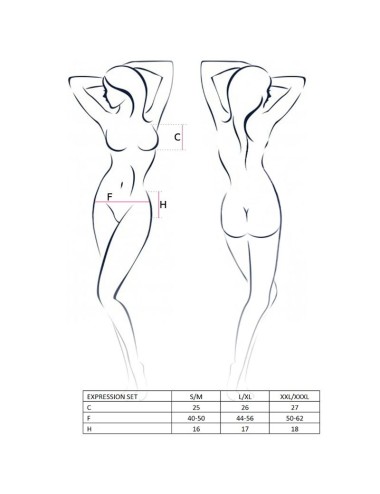 PASSION - CONJUNTO EXPRESSO WOMAN TAMANHO L/XL FETISH