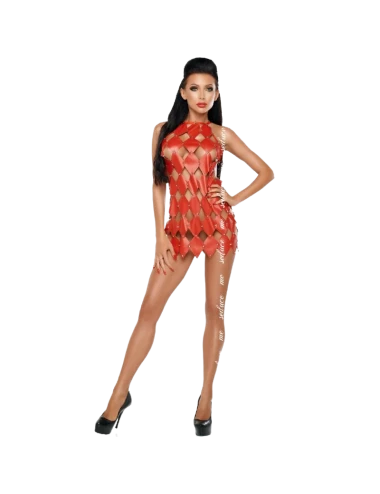 ME-SEDUCE GWEN RED PESCOÇO VESTIDO S / M