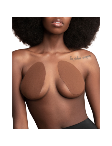 BYE-BRA - APRIMORAMENTO SEIOS + 3 PARES DE CETIM MARROM COPO A/C