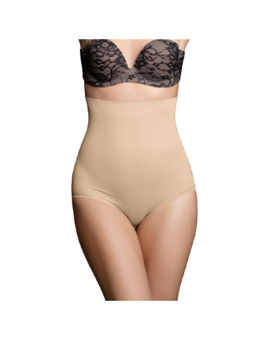 BYE-BRA - CINTO SEM EMENDA ESTILO PANTIES BEIGE TAMANHO L