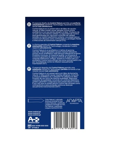 CONTROL - ADAPTA NATURE PRESERVATIVOS 6 UNIDADES